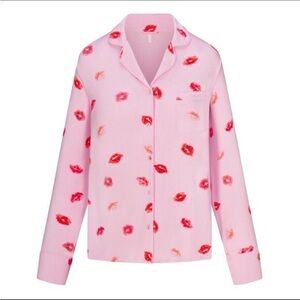 SKIMS Cherry Blossom Lipstick Button Up Top